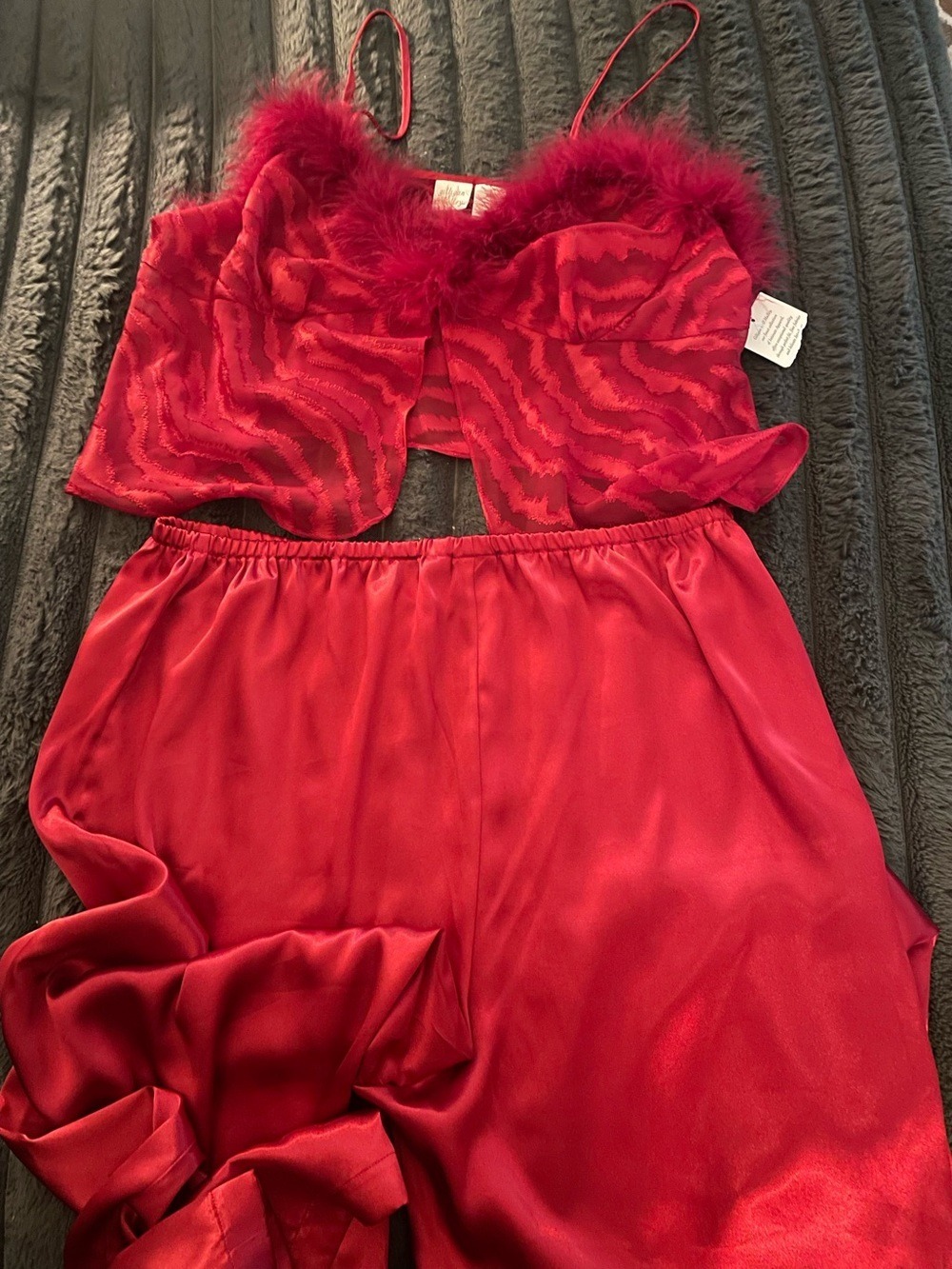 Gilligan  & O’Malley Red Lingerie Pajama Set xxl nwt